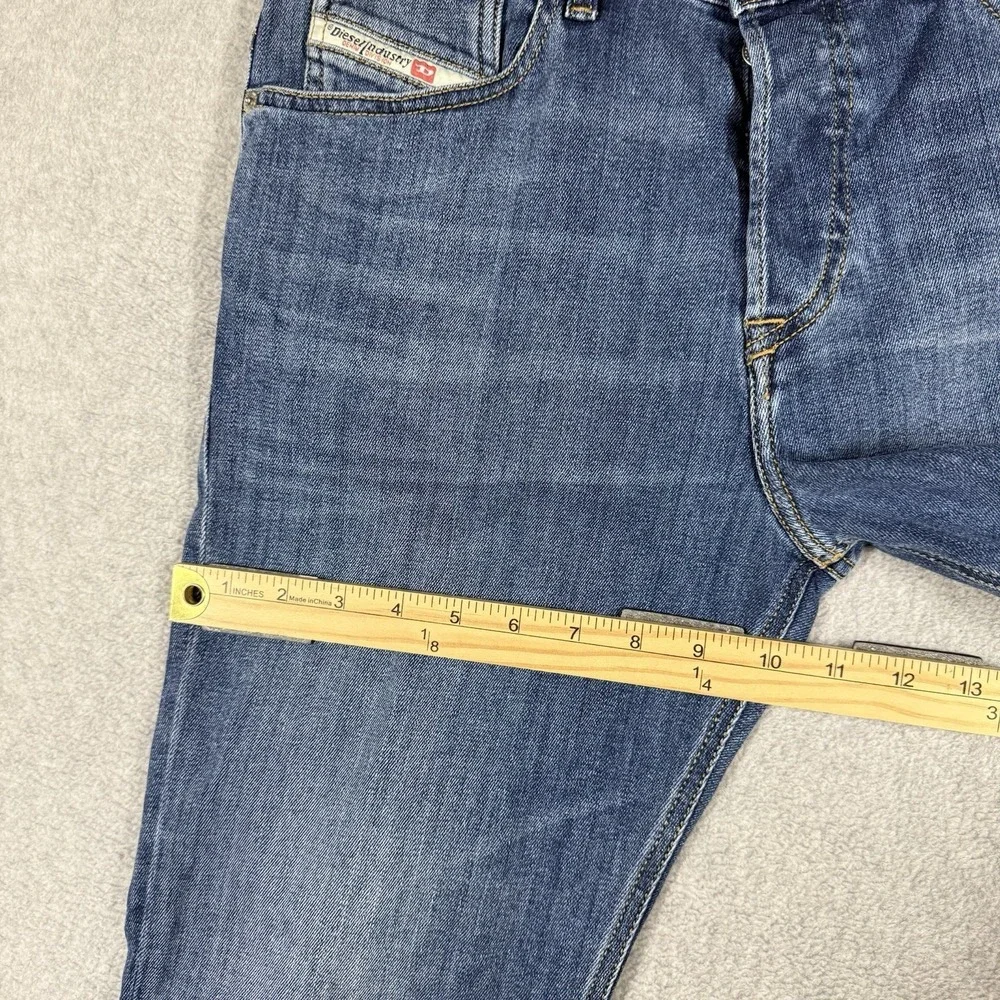 Diesel D-Fining Jeans‎ Men 29x30 Blue Regular Tapered Stretch Medium Wash 09A80